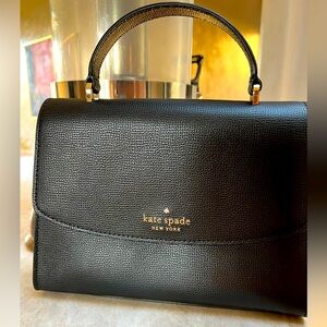 Kate Spade Black Embossed Handbag